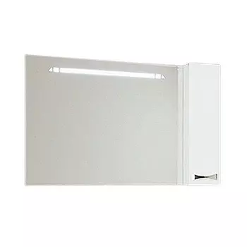 Зеркало для ванной Акватон Диор 120 шкафчик справа белое