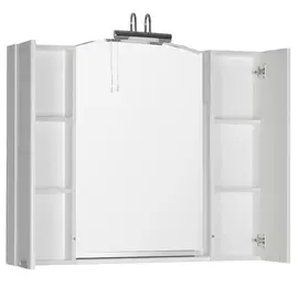 Зеркало для ванной Aquanet Асти 105 белое без светильника