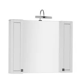 Зеркало для ванной Aquanet Честер 105 черный/патина серебро