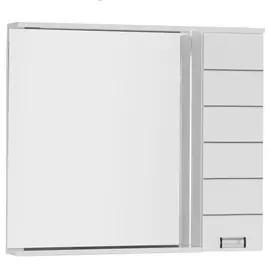 Зеркало для ванной Aquanet Доминика 100 LED белое