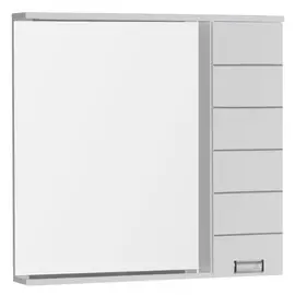 Зеркало для ванной Aquanet Доминика 90 LED L белое