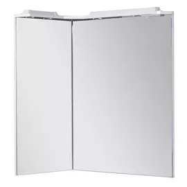 Зеркало для ванной Aquanet Корнер 80 L белое угловое