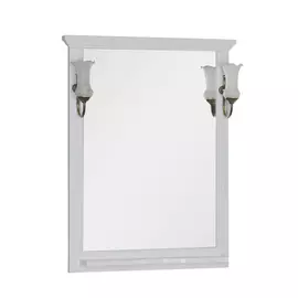 Зеркало для ванной Aquanet Лагуна 75 белое