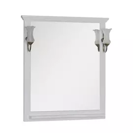 Зеркало для ванной Aquanet Лагуна 85 белое