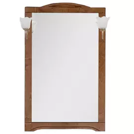 Зеркало для ванной Aquanet Луис 70 темный орех без светильников