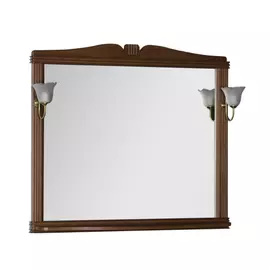 Зеркало для ванной Aquanet Николь 110 орех без светильника