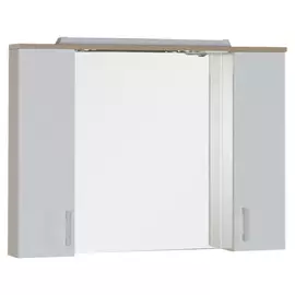 Зеркало для ванной Aquanet Тиана 100 светлый дуб/белое