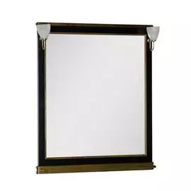 Зеркало для ванной Aquanet Валенса 100 черный каркалет/золото