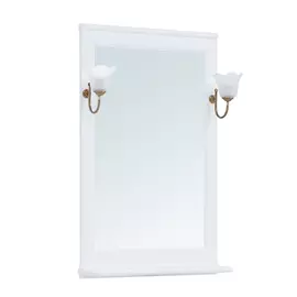 Зеркало для ванной Aquanet Валенса 65 белое матовое