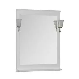 Зеркало для ванной Aquanet Валенса 70 белое матовый