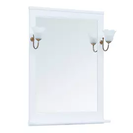 Зеркало для ванной Aquanet Валенса 75 белое матовое