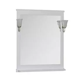 Зеркало для ванной Aquanet Валенса 80 белое матовый