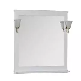 Зеркало для ванной Aquanet Валенса 90 белое матовый