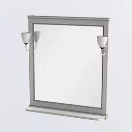 Зеркало для ванной Aquanet Валенса 90 черный каркалет/золото