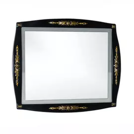 Зеркало для ванной Aquanet Виктория 90 черное глянец/золото