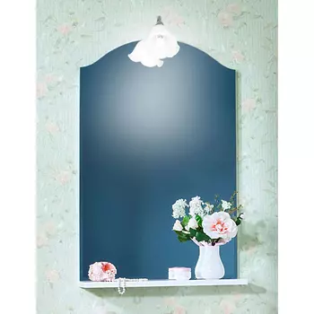 Зеркало для ванной Бриклаер Лючия 58 белый