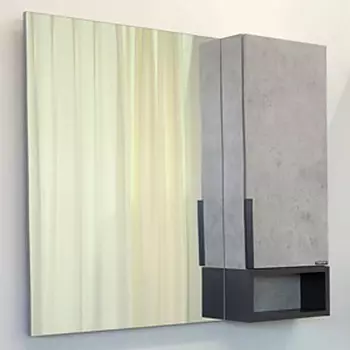 Зеркало для ванной Comforty Франкфурт 90 бетон светлый