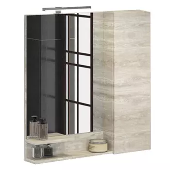 Зеркало для ванной Comforty Верона 90 дуб белый