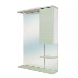 Зеркало для ванной Оника Элита 60.02 олива шкафчик справа