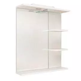 Зеркало для ванной Оника Коралл 60.01 полки справа