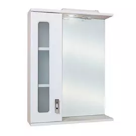 Зеркало для ванной Оника Кристалл 58.01 шкафчик слева