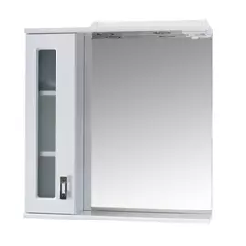 Зеркало для ванной Оника Кристалл 67.02 шкафчик слева