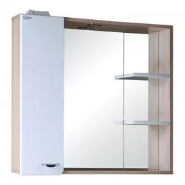 Зеркало для ванной Оника Стиль 75.01 шкафчик слева