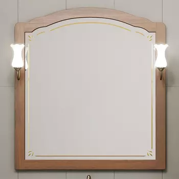 Зеркало для ванной Opadiris Лоренцо 76 00-00006542 светлый орех