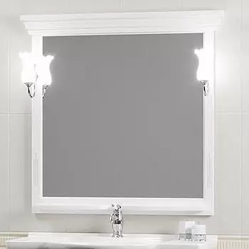 Зеркало для ванной Opadiris Риспекто 95 белый матовый