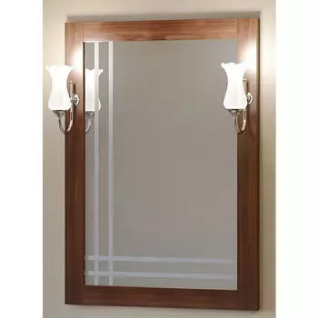 Зеркало для ванной Opadiris Сакура 60 левое светлый орех