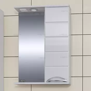 Зеркало для ванной СанТа Родос 50 правый