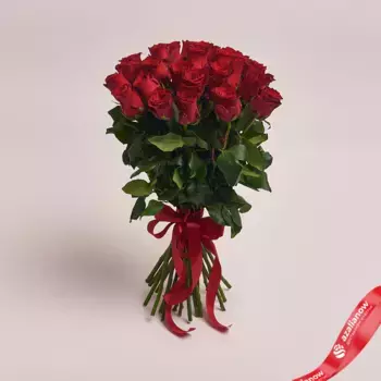 25 красных роз 40 см, Россия