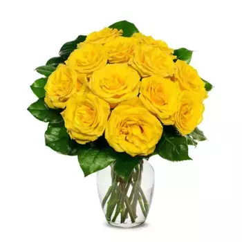 Букет из 15 желтых роз «Инесса»