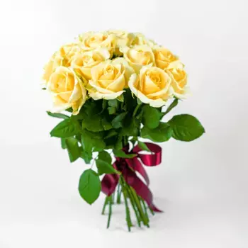 Букет из 15 желтых роз «Принцип 15 роз»