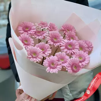 Букет из 17 розовых гермини (букет в роддом)