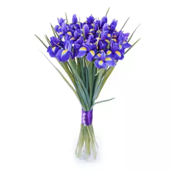 Букет из 19 ирисов (букет на последний звонок)