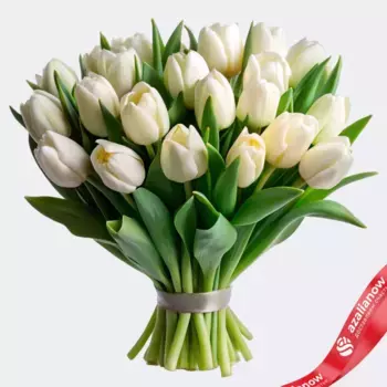 Букет из 20 белых тюльпанов, Россия