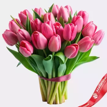 Букет из 20 розовых тюльпанов, Россия