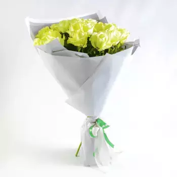 Букет из 25 белых роз «Смысл»