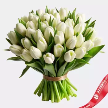 Букет из 30 белых тюльпанов, Россия