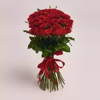 Букет из 51 красной розы «Эмоции»