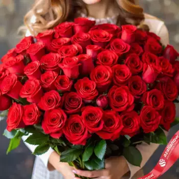 Букет из 51 красной розы «Майбах»