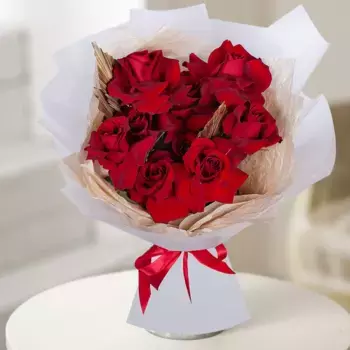 Букет из 9 красных роз «Сальса»