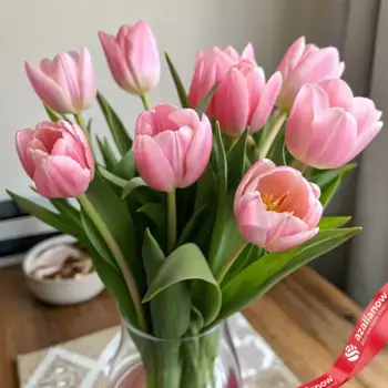 Букет из 9 розовых тюльпанов, Россия