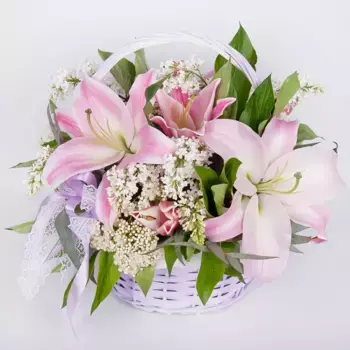 Букет из лилии и сирени «Усовершенствование»