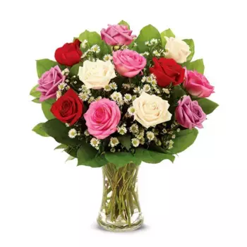 Букет из роз и ромашек «Наиля»