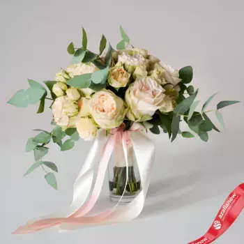 Букет невесты из 11 пионовидных роз