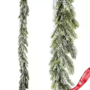 Гирлянда еловая заснеженная, 180см