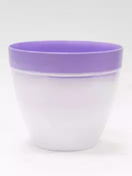 Горшок (Кашпо) 1,5л Пластик D 16 см H 14 см Сиреневый