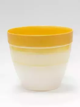 Горшок (Кашпо) 1,5л Пластик D 16 см H 14 см Оранжевый